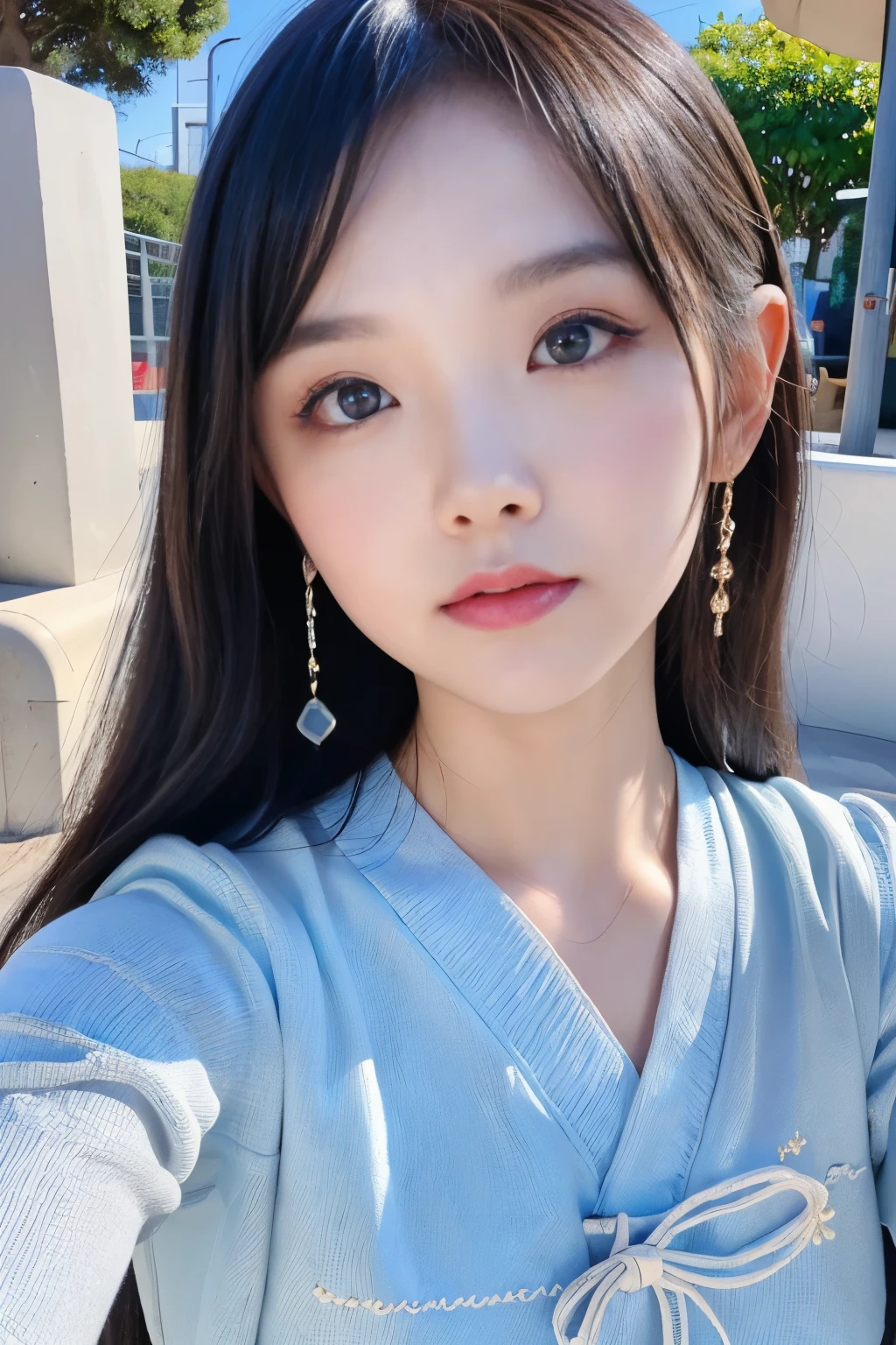 (masterpiece,best quality:1.4),(8k,raw photo,photo realistic:1.2),(super resolution), (absurdres),(shiny skin:1.3),detailed skin,detailed face,detailed eyes,(beautiful sparkling eyes:1.2),Symmetrical eyes,Detailed ear,1girl,natural make-up,(((Japanese idol))),((beautiful Japanese)),,Detailed Background,Beautiful shiny hair,,(((cute teen))),((Average teen breasts)),(face sharpener),upper body,(Detailed 2024 teen Sexy Trendy Clothes),,summer clothes,((sharp face)),natual light,,(Very detailed ,trend, design,online shopping,LUMINE® Market,),((cute student)),Instagram Style,,(Detailed Okinawa Travel),sakuragun