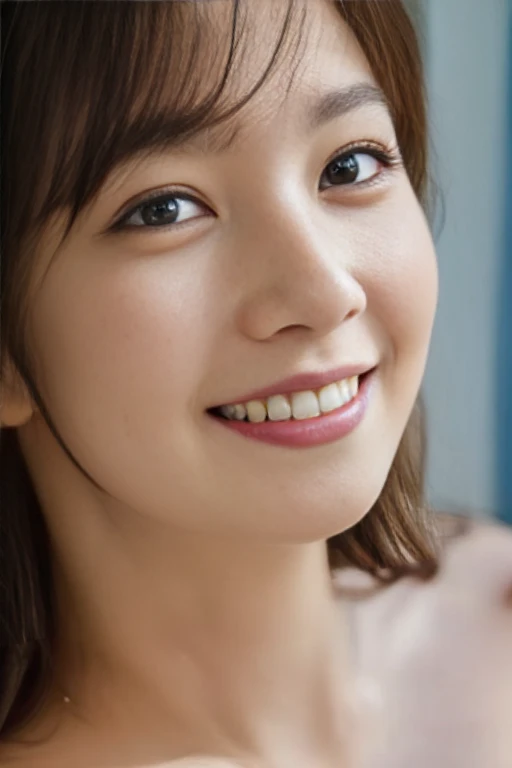 ((Highest quality, 8k,)), Browsing Caution, front, Heavy chest, charm, Accurate手足, First Person View, (masterpiece:1.3), Realistic, photo-Realistic, RAW Photos, Beautifully detailed face, Pale skin, Detailed hair texture, Perfect body, Beautiful Face, Accurate, Anatomically correct,Natural neck length, (Beautiful Hそしてs), (Fair skin:1.2), (Highest quality:1.4), finely,(とてもBeautiful Faceのディテール), (Big Breasts:1.4),Model Aircraft、フルnude、Fashion model posing、Whole Body Ezbian、nude、thin、Are thin、Hip、thin脚、Open legs、Spread your legs、フルnude,Exposing the breasts、Portraiture,One Woman, (RAW Photos:1.2), Intensive、(Black pubic hair)(Black underhair) In bed、Bright room、naked、Japanese、, small、Areola、frontを向いて、frontage、Bright room、 (Photorealistic photography:1.4), (超Realisticな:1.4), (Realisticな:1.3), (softer lighting:1.05), (映画の照明Improvement of quality:0.9), topless、Underless、上半身naked、naked、, (Bright light:1.2), (Improvement of quality:1.4), (Highest qualityのリアルテクスチャスキン:1.4), Detailed eyes, finely描かれた顔, ( Joyful), (smile:1.1), (Enhances the beauty of skin texture.:1.1)、