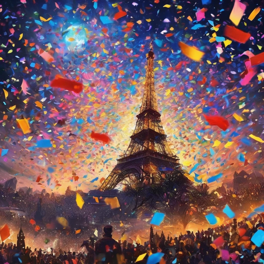 Bright confetti falling, A stunning kaleidoscope of colorful confetti, Dark fantasy world, Be enchanted by the dark and fantastical world, Confetti flying in the sky, Dark fantasy worldを背景に, 精巧なディテールと緻密な筆致がDark fantasy worldを生み出します, このワンダーランドのあらゆるwonderfulディテール, A fascinating sight, From elaborate costumes to intricate backdrops, A fascinating effect that takes you into a mysterious world, Beautifully detailed illustrations, wonderfulビジュアル, Light and shadow, high quality, High resolution, Tonal contrast,,16K, 超High resolution, 超High resolution, to be born,wonderful ,future、Iridescent、The world 30 years from now。