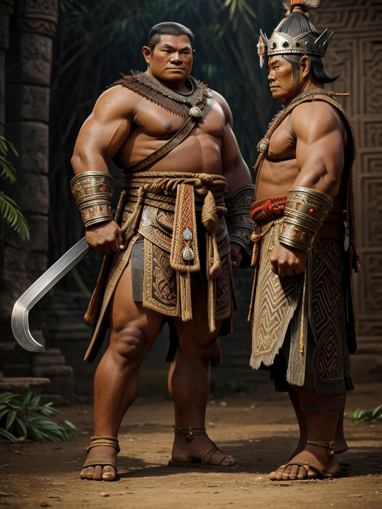 Ancient majapahit warrior,old age,big body