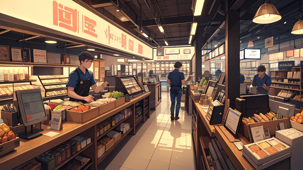 High level of image quality,Cash register,Bright,clean,Cover、Western Restaurant,Cash register,Female cashier,Merchant Clothing,masterpiece, Top quality, best quality,beautiful and aesthetic:1.2,Professional Illustration:1.1,Ultra Detailed:1.3,Perfect lighting