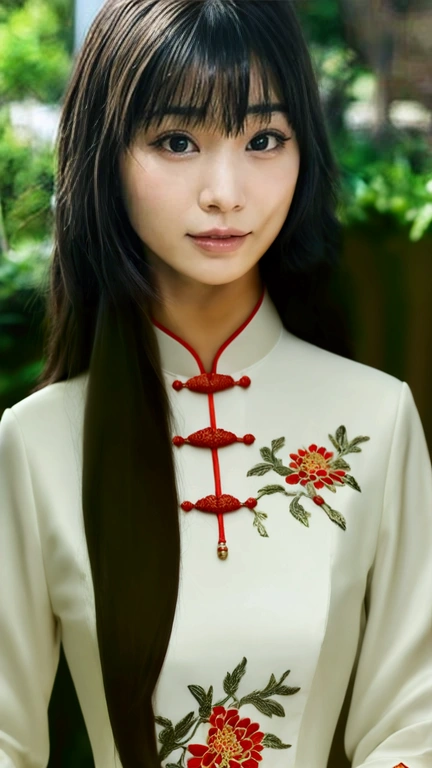 White Chinese Dress、Chinese traditional clothing