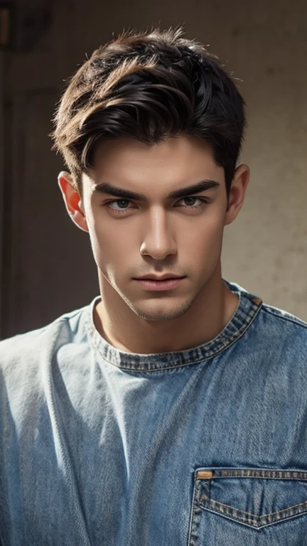 1 male, jeans, Muscular, face, Realistic, photograph, real photograph