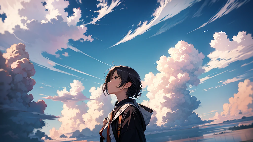 天空纹理Clouds散落,Clouds:1.8,Looking up