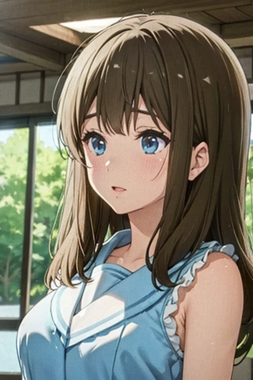Kuroe Mayu、Soaking in a hot spring、Perfect Body、Look up and pour water on me