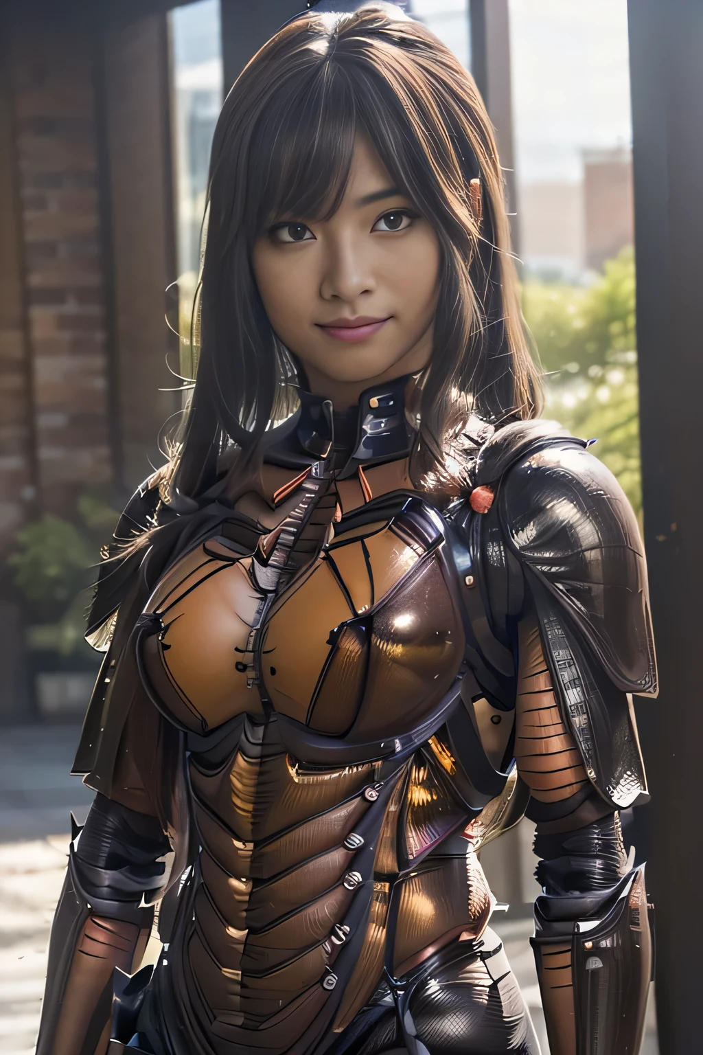 (high resolution,masterpiece,best quality,extremely detailed CG, anime, official art:1.4), realistic, photo, amazing fine details, all intricate, gloss and shiny,awesome many layers, 8k wall paper, 3d, sketch, kawaii, illustration,( solo:1.4), perfect female proportion,villainess, (fusion of dark brown cockroach and lady:1.4), (brown cockroach form lady:1.2), (brown cockroach lady:1.2), (fusion:1.2), (solo:1.4), (evil smile:1.2), muscular, abs, (cockroach brown exoskeleton bio insect suit:1.4), (cockroach brown exoskeleton bio insect armor:1.2), (brown transparency cockroach wing:1.4), (brown cockroach antennae:1.3),