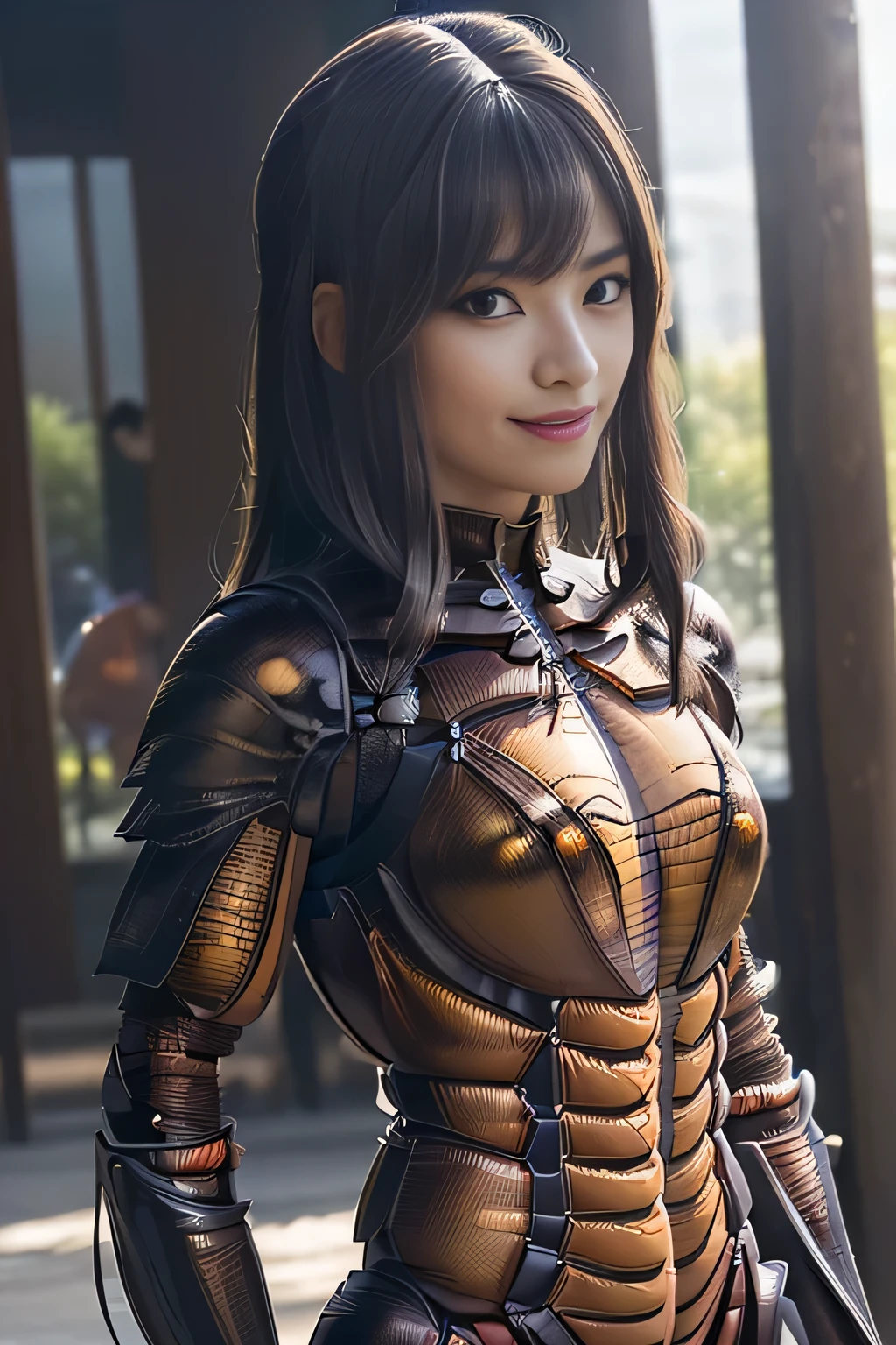 (high resolution,masterpiece,best quality,extremely detailed CG, anime, official art:1.4), realistic, photo, amazing fine details, all intricate, gloss and shiny,awesome many layers, 8k wall paper, 3d, sketch, kawaii, illustration,( solo:1.4), perfect female proportion,villainess, (fusion of dark brown cockroach and lady:1.4), (brown cockroach form lady:1.2), (brown cockroach lady:1.2), (fusion:1.2), (solo:1.4), (evil smile:1.2), muscular, abs, (cockroach brown exoskeleton bio insect suit:1.4), (cockroach brown exoskeleton bio insect armor:1.2), (brown transparency cockroach wing:1.4), (brown cockroach antennae:1.3),