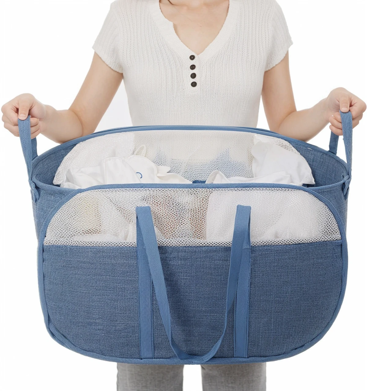 I need to change the person to another person holding the basket