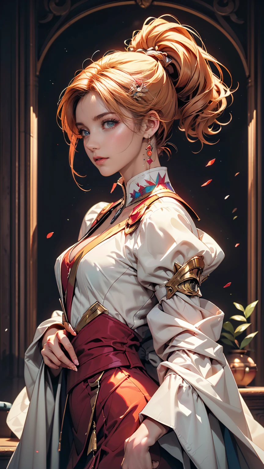 (masterpiece, Highest quality, Highest quality, Official Art, beautifully、aesthetic:1.2), (One girl:1.4), Very detailed,(Joshua Middleton&#39;s comic book cover art:1.1), (Action Painting:1.2),(Specificism:1.2),Dance scene in the theater,(supermaximalist:1.5),colorful,Most detailed,