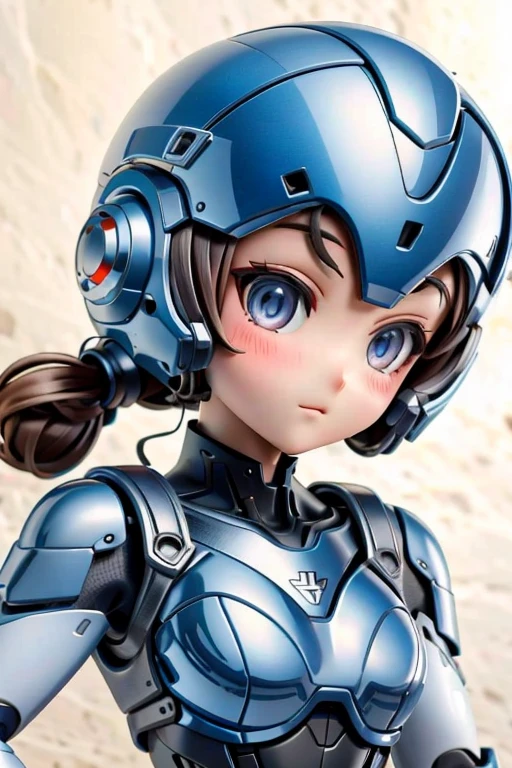 robot、girl、、若いgirl、小さいgirl、height: 130cm、Character portrait、Simple design、spats、Full helmet、Face Helmet　
