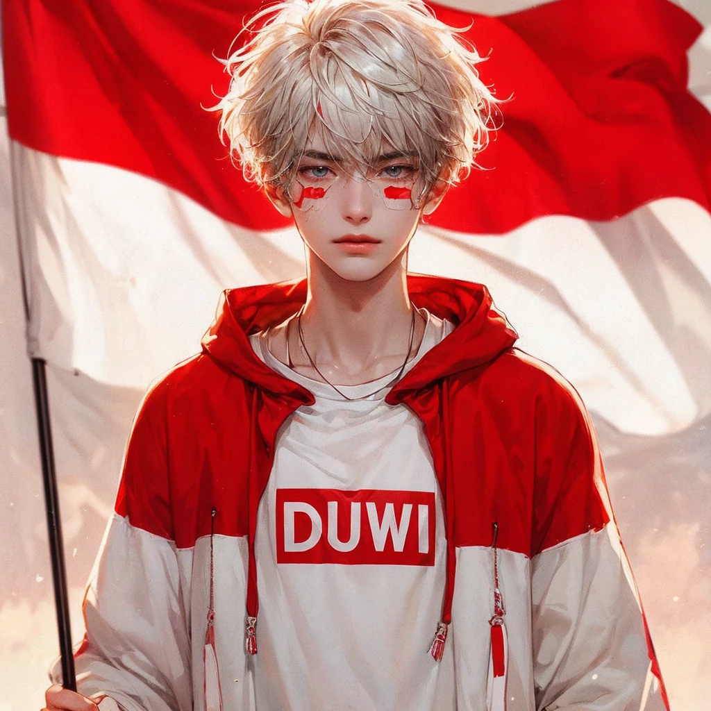 ((Best quality)), ((masterpiece)), (detailed), ((perfect face)), ((halfbody)) handsome face, male, teen boy,  perfect proportions , a character from anime gate keepers , casual outfit, detailed school interior scenery background 