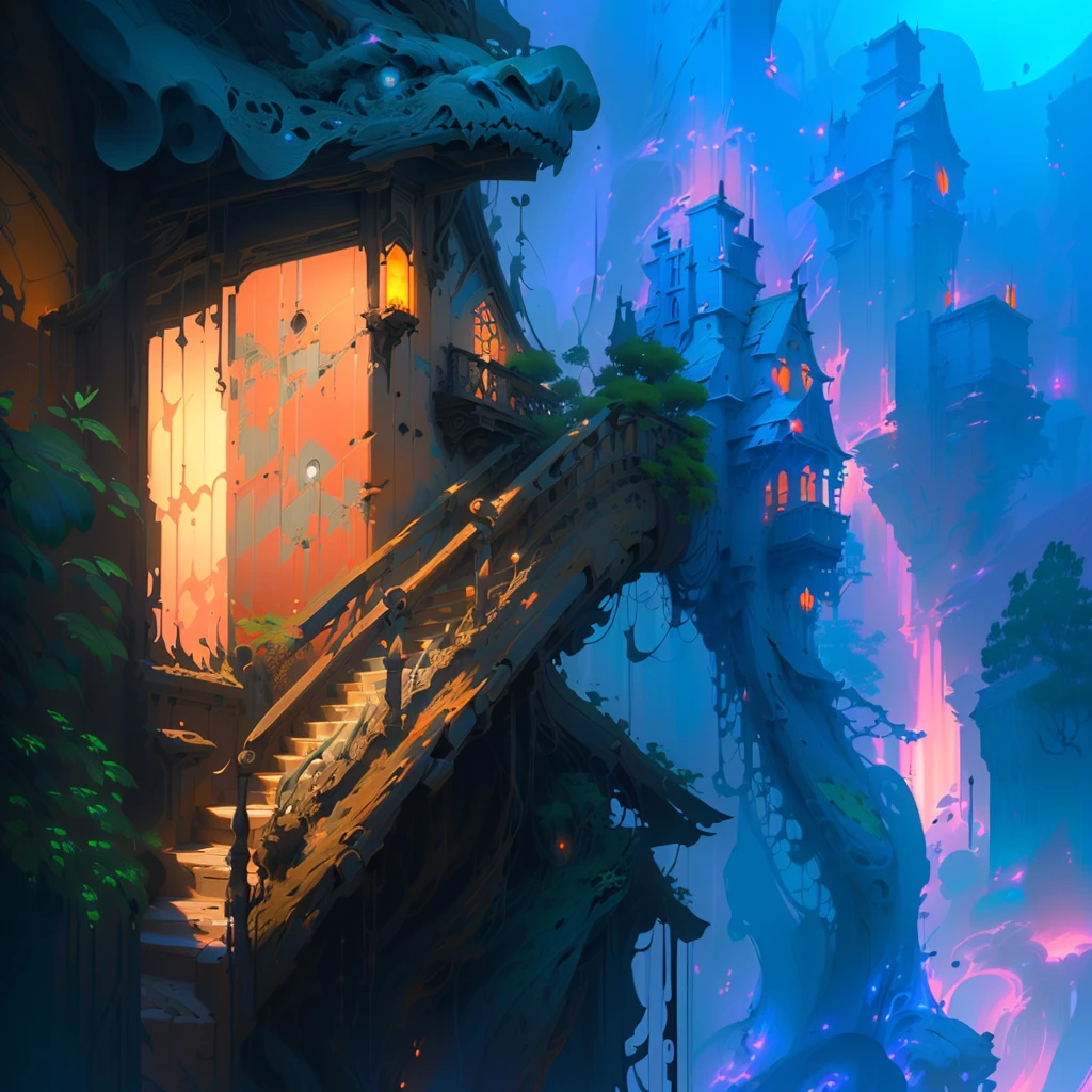 masterpiece, best quality, (extremely detailed CG unity 8k wallpaper), (best quality), (best illustration), (best shadow), absurdres, realistic lighting, (Abyss), beautiful detailed glow, art by PeterMohrBacher,