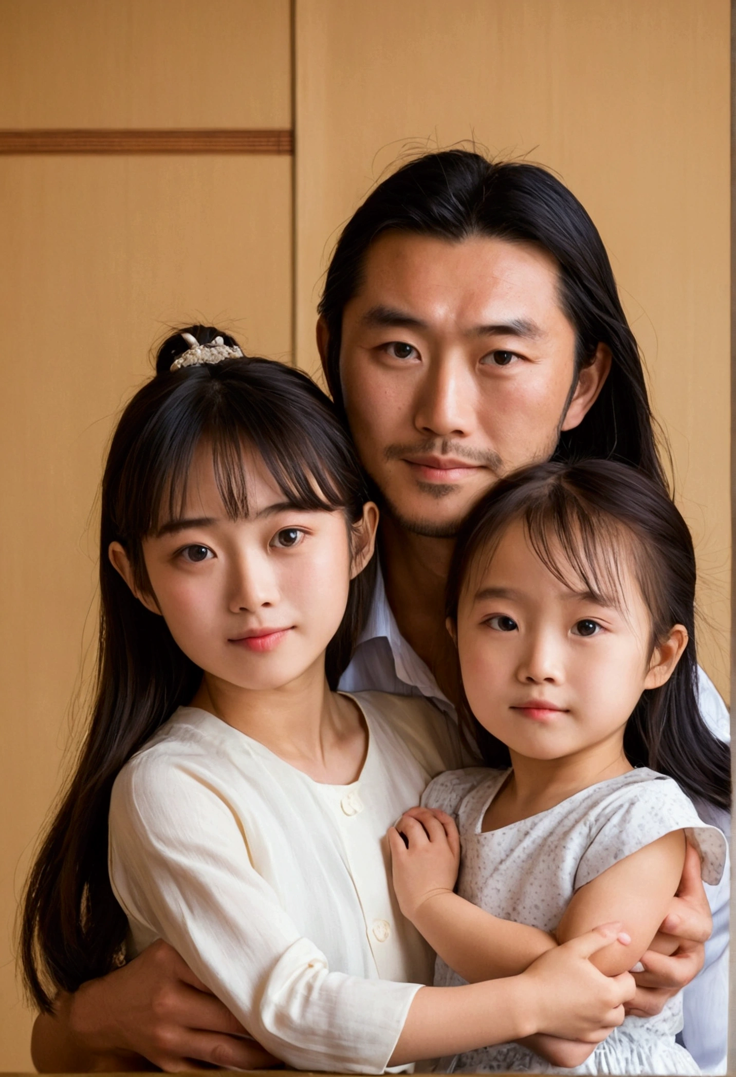 Son and daughter of a Japanese woman and a British man 