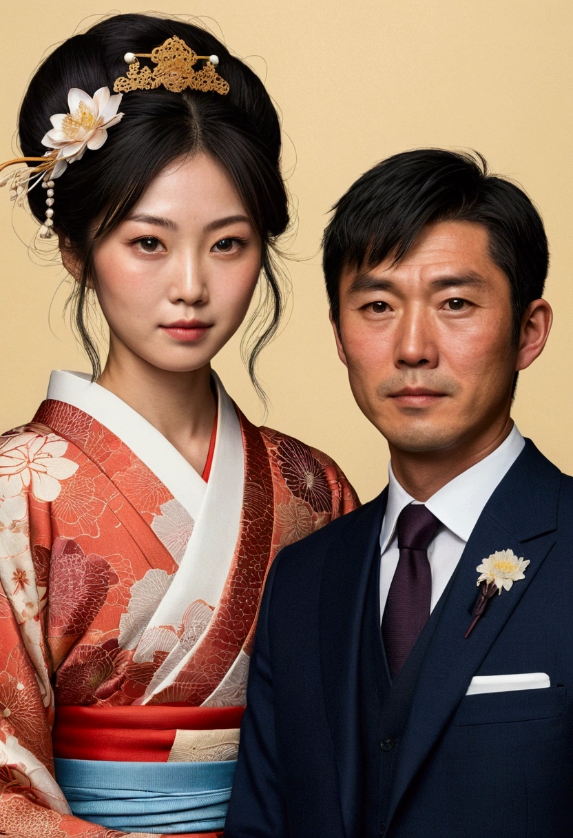 Son and daughter of a Japanese woman and a British man 