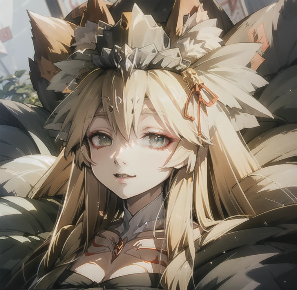 Highest quality, masterpiece, Ultra-high resolution, (Realistic:1.2), One girl, (Detailed face:1.2), (Detailed eyes:1.2), (Detailed Hair:1.2), (Detailed clothing:1.2), 4K, Fox ears,Miko costume