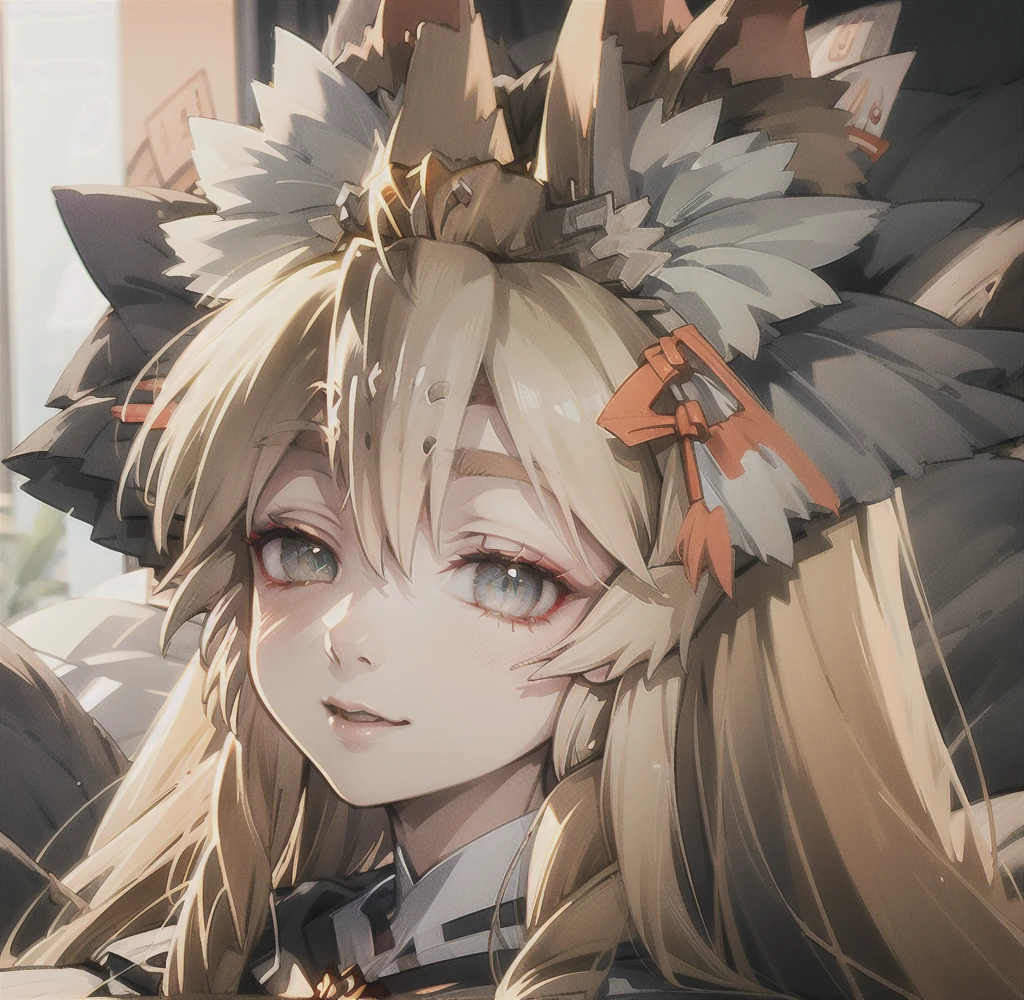 Highest quality, masterpiece, Ultra-high resolution, (Realistic:1.2), One girl, (Detailed face:1.2), (Detailed eyes:1.2), (Detailed Hair:1.2), (Detailed clothing:1.2), 4K, Fox ears,Miko costume