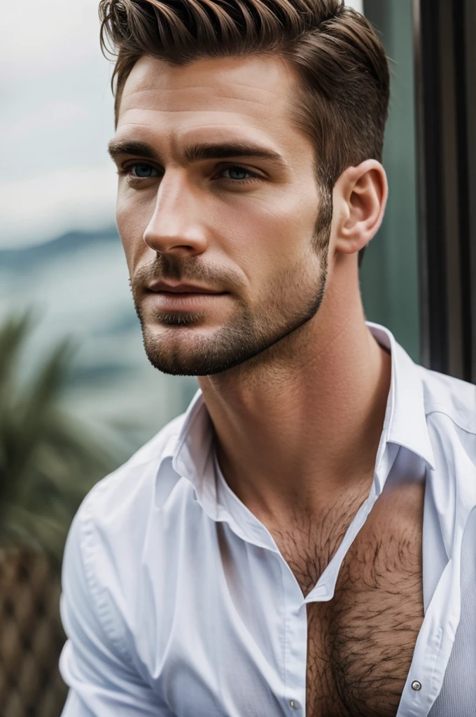 Handsome white man