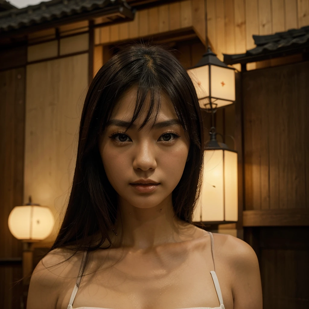 a beautiful japanese woman, nude, giving oral sex, detailed face, high quality, photorealistic, 8k, best quality, masterpiece, ultra detailed, extremely detailed, vibrant colors, dramatic lighting, cinematic composition