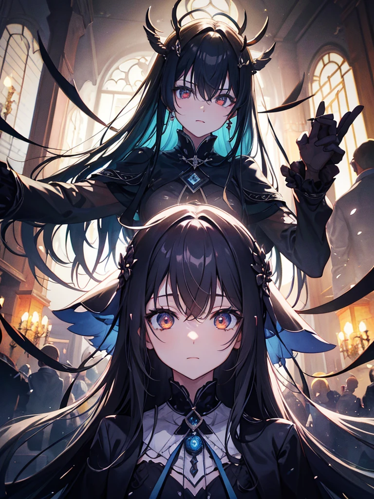 sketch (Character design sheet, same characters, whole body, Three-View, front, ~ ~ ~ ~ ~ ~ side, return),(Very bright:1.1), White Background, [1 girl:7], (Tilt your head:1.2), ([sketch|watercolor \(Moderate\)]:1.15),Chaotic Abstractionな背景, Vector Trace, グラデーションブレンディング and whole body, Artistic elements add depth to the work. The overall atmosphere is creepy and nightmarish......, With a unique artistic touch. This movie is、The dark and crazy world of horror movies depicted in HD., Evoke visual stimuli and aesthetic sense, that will terrify and excite the audience....,watercolor画, （Lightless, Eyes without highlights, evil eye, Ugly person with white eyes, that&#39;Red eyeliner）,whole body絵, Wearing a maid outfit （Gradient braided hair, (Light purple hair), (Ink blotches:1.1), (pale:1.2),(Light purple:1.2),(Light green:1.2)　Adult features,expensive, wear black tights,Green Eyes, The skin is hidden　and maid, The background is a dark and desolate landscape, Horror movie atmosphere. Her figure is very beautiful, Emphasizing the dark and crazy elements. Skillfully expressing the effects of light and shadow, detailed, The face and expression of the black costume are also carefully drawn......,sketch (Character design sheet, same characters, whole body, Three-View, front, ~ ~ ~ ~ ~ ~ side, return) 1 female, Nervous,Cowboy Shot,,(Very bright:1.1), White Background, [1 girl:7], (Tilt your head:1.2), ([sketch|watercolor \(Moderate\)]:1.15),Chaotic Abstraction