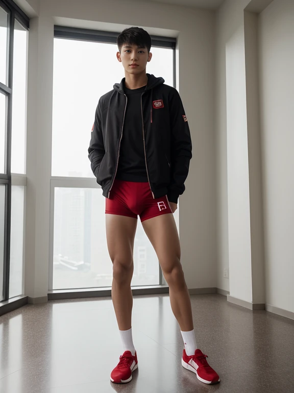 teenagers , very young , light-skin , wearing an dark red sexy underwear, tmasterpiece,k hd,the feet,Transparent sports vest,semi transparent,black long socks,The barefoot , red colour , handsome and cute , extreme cute boy , white skin , dark red underwear boxers shorts , extremely tall and cute boy ,oppa model , handsome model , full body , dark red boxers underwears short shorts , black socks , white light-skin , Chinese model , young boy , white skin , handsome and extremely cute , red boxers underwear shorts , long black socks , handsome model , at the park , jogging , model oppa , long legs , jogging , running , high knee black socks ,black long socks , stand up , extremely tall , extremely high , red underwears , red sports underwear , long black socks , clean and white legs , Chinese model , extremely long legs , looking at the camera , clean and white thigh , heavy bulge , kid face , b , wearing red underwears boxers , light and white skin , Chinese model , strike a pose , sexy pose , flexing pose , show off his handsome pose , size different , height different , tallest boy in the world , height comparison with other boy