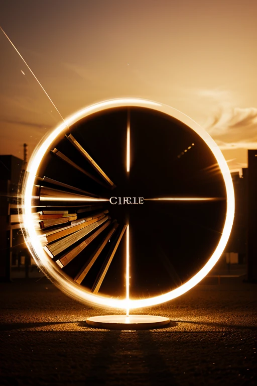 A circle with pure books with cycles title background