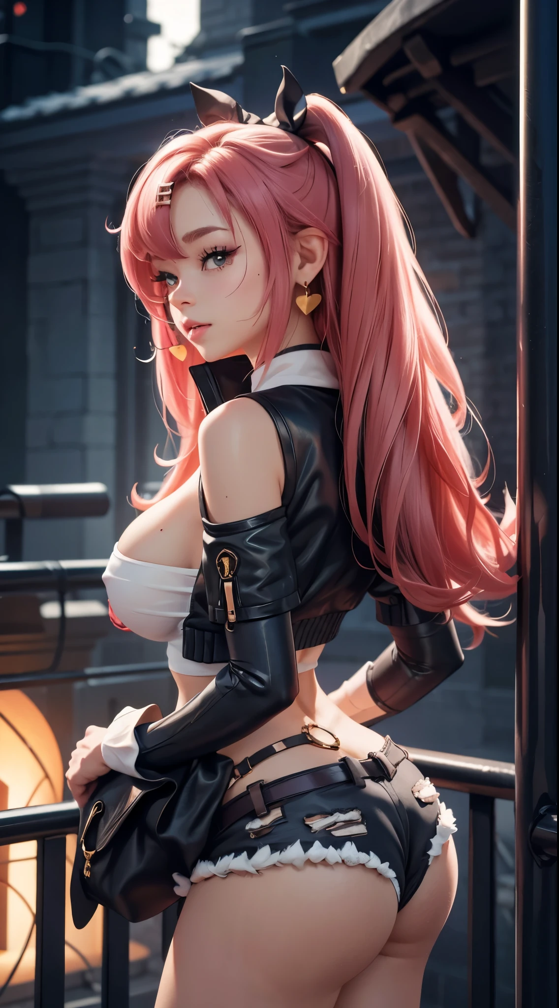 Front view, big ass, perfect breast, beautiful, sexy, slim, cute, highly detailed, deep focused image, realistic full-lenght photo,
