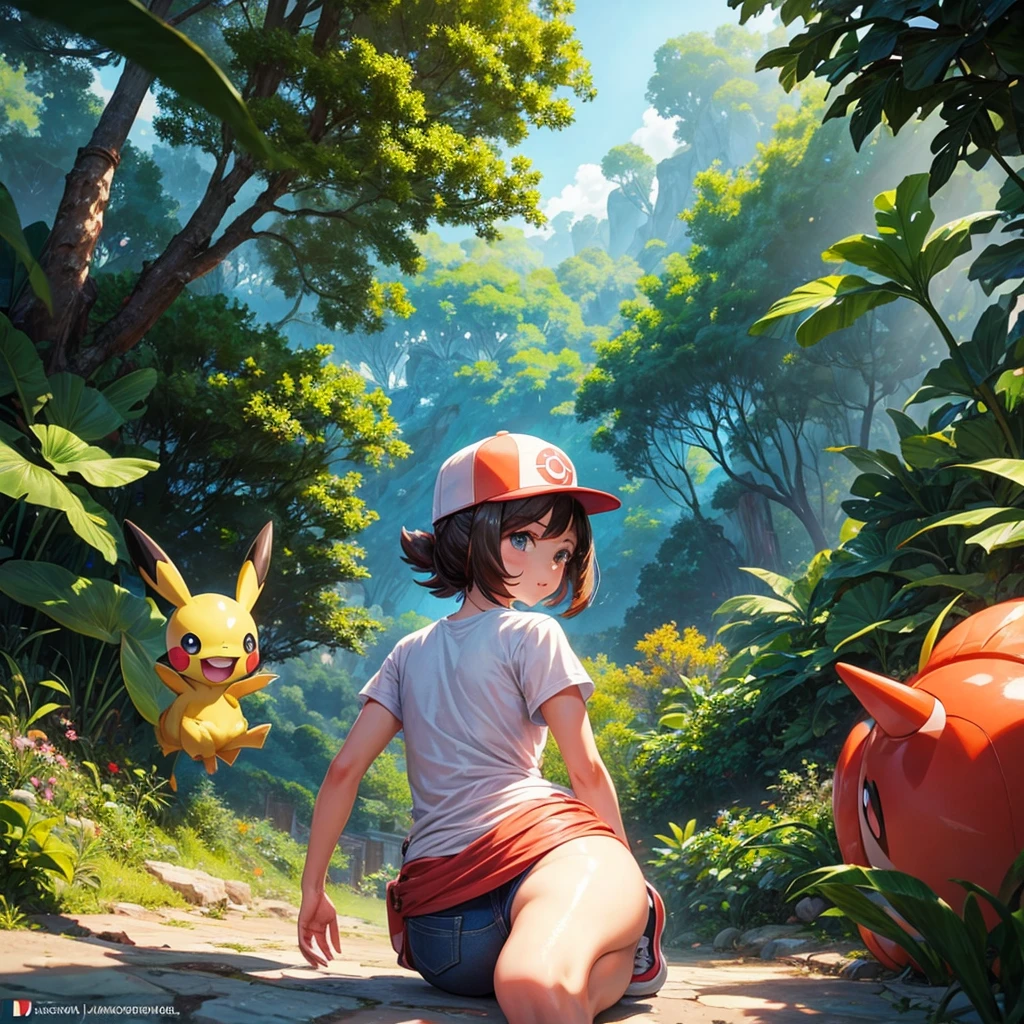 Un pokemon en la jungla,masterpiece, instagram profile