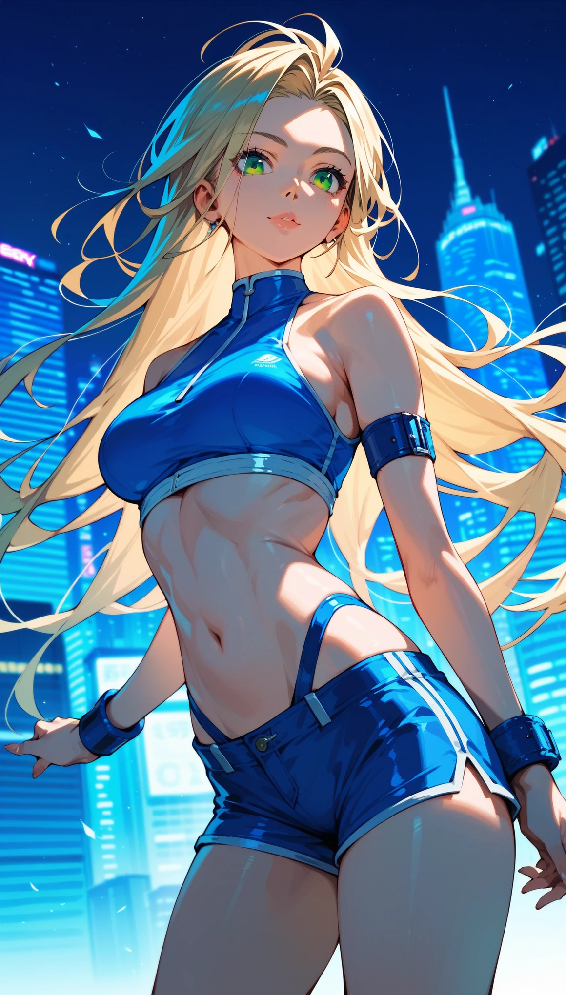 ((((masuter piece、top-quality、Long body、fullnude、fullnude、ssmile、Snow-white skin、Half-up hairstyle、a blond、muscular body、large full breasts、Split abs、Pure white skin、Squatting posture、Hair in the wind、M-shaped legs、laying on back、Beautiful abs、Golden hair、yellow eyes、Athlete's body、)))、(((Shyness)))、Realistic skin type、an anime girl、Detailed Digital Anime Art、A seductive anime girl、extremely detailed art germ、a hyperrealistic schoolgirl、Ilyakukvshinov。4 k、Smooth Anime CG Art、Ultra Realistic Woman、ig model |ArtGerm、Photorealistic anime girl rendering、digital anime art