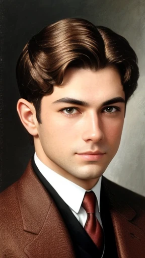 A handsome Radvinsky man focus on face photo with color