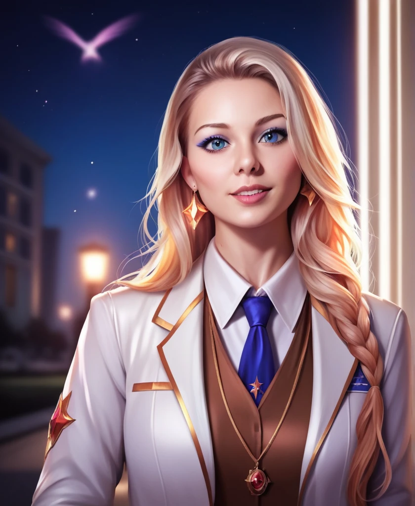 One Angel、18-year-old, Mix 4, (8k, RAW Photos, Highest quality, masterpiece:1.2), (Realistic, photoRealistic:1.37), cute, night, Fantastic and mysterious landscapes、With the Divine Beast、 Professional Lighting, Photon Mapping, Radio City, Physically Based Rendering, Super Resolution,