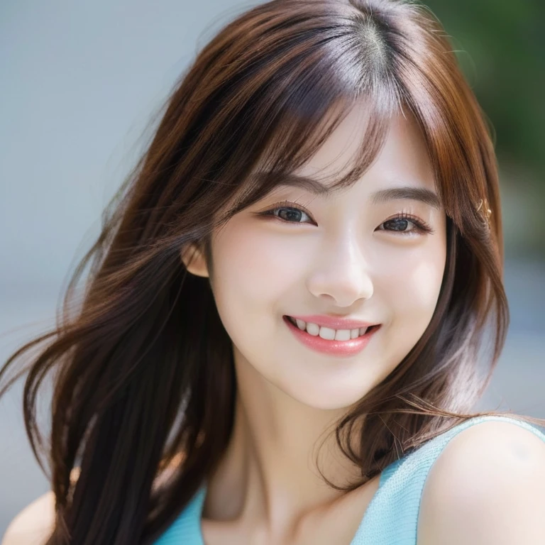 (masterpiece,best quality:1.4),(8k,raw photo,photo realistic:1.2),shiny skin,detailed skin,detailed face,detailed eyes,1girl, (((Japanese woman))), beautiful face, ( masterpiece , ultra Detailed ) , (((photo reality))), (((photo))), (((real))), (((haircut of uniform length))), straight hair, (((long hair))), (((brown hair))), (((brown eyebrows))), thin eyebrows, Downturned eyes, Sensual eyes, Pointy nose, delicate chin, alabaster skin, milky skin, Oblong face, (((looking at viewer)))