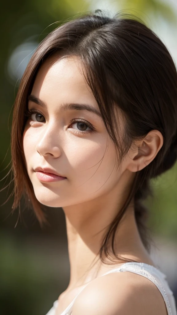 Women with small faces and long necks