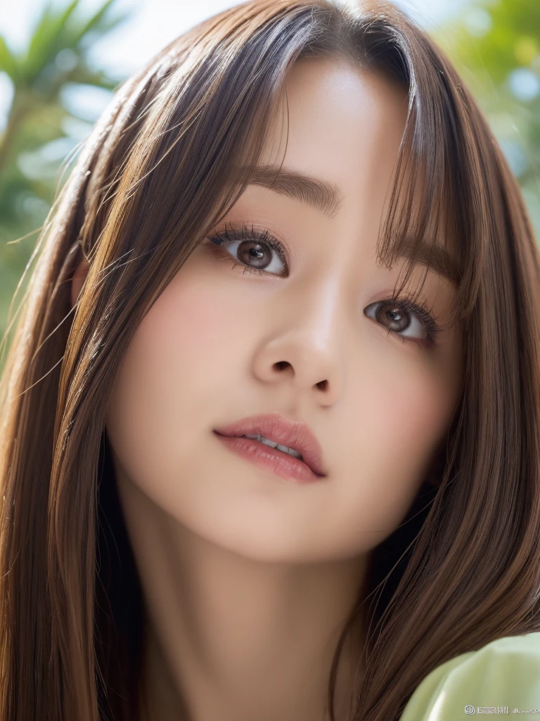 (From below:1.75),One Girl,(Leaning forward:1.3),Light brown fringe long hair、Braided hair、Disheveled Hair、Light brown eyes、(Dignified look)、(Extraordinary beauty)、(Colorful micro bikinis),White shirt、(Cleavage cutout),(Open shirt),(Big Tits)、Highlight the valley、Beach、Palm tree、blue sky、(Photorealistic)、(Intricate details:1.2)、(masterpiece、:1.3)、(Highest quality:1.4)、(Ultra-high resolution:1.2)、Ultra-high resolution、(Detailed eyes)、(Detailed facial features)、(Selfie:1.2), Titty fuck