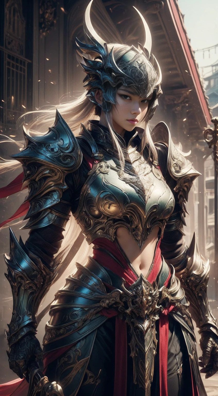 Leather armor with a relatively simple design, Armor without many emblems, Armor with a boring design, Armor of a warrior of low status, 1 female warrior girl
(surreal), (illustration), (high resolution), (8k), (very detailed), (best illustration), (Beautiful and detailed visual quality), (very detailed), (master part),
(realistic) , (natural light), (lighting border), (detailed face), (사실적이고 very detailed 피부 질감.), (very detailed realistic 머리카락), colors :1.2,,
(exotic eyes), (detailed green eyes), (skinny abs), (dynamic pose) , building outdoor scenery