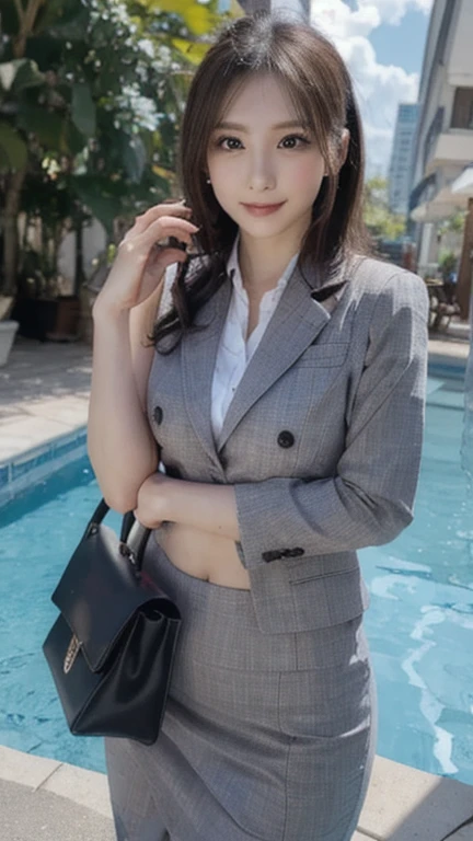 UHD, high quality, best quality, 16k,4K(8K),Business Professional Attire,city