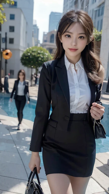 UHD, high quality, best quality, 16k,4K(8K),Business Professional Attire,city