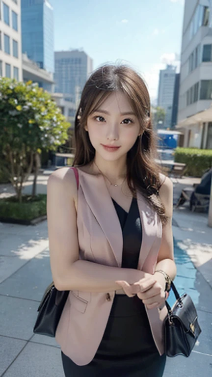 UHD, high quality, best quality, 16k,4K(8K),Business Professional Attire,city