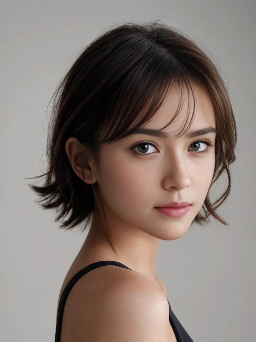 (8k、Photographie RAW、qualité supérieure、morceau de masséter:1.2)、ultra-détaillé、ultra résolution、(réaliste、photo réaliste:1.37)、portlate、photographie couleur RAW haute définition、photographie professionnelle、très détaillé and beautiful、très détaillé、incroyable détaillé、taille de fichier énorme、art officiel、Htrès détaillé CG Unity 8k wallpapers、htrès détaillé beautiful girl、visage très détaillé、oeil extrêmement détaillé、peau très détaillée、doigts extrêmement détaillés、htrès détaillé nose、bouche détaillée très détaillée、Anatomie parfaite、htrès détaillé back ground、Htrès détaillé clothing、1 fille、(18:1.2)、l'adolescence、Mignon s、célèbre idole du Japon、mignon petit、corps réaliste、menue、blanc de peau、peau luisante、Corps mince、beau corps、cheveux bruns、cheveux courts et bouclés、(frange émoussée:1.2)、un sourire、kawaii、zora々Droite、visages kawaii、Visage réaliste、Yeux délicats、Commande de sauce、sous-vêtement、body blanc transparent、des boucles d'oreilles、en regardant la caméra、tir de cow-boy、face à l'avant、Contrapo, Grande rue, éclairage dynamique,((((sous-vêtement))))、un lit, voir tout le corps
