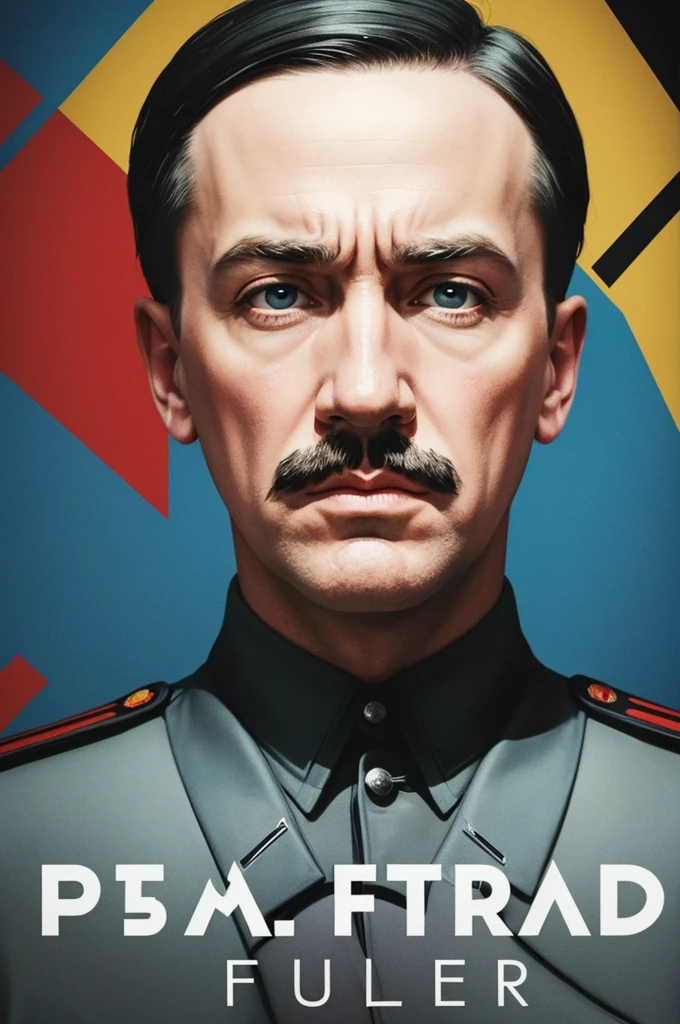 Make pop art involving the theme: Hitler as Führer and his empires ( rich ) of war