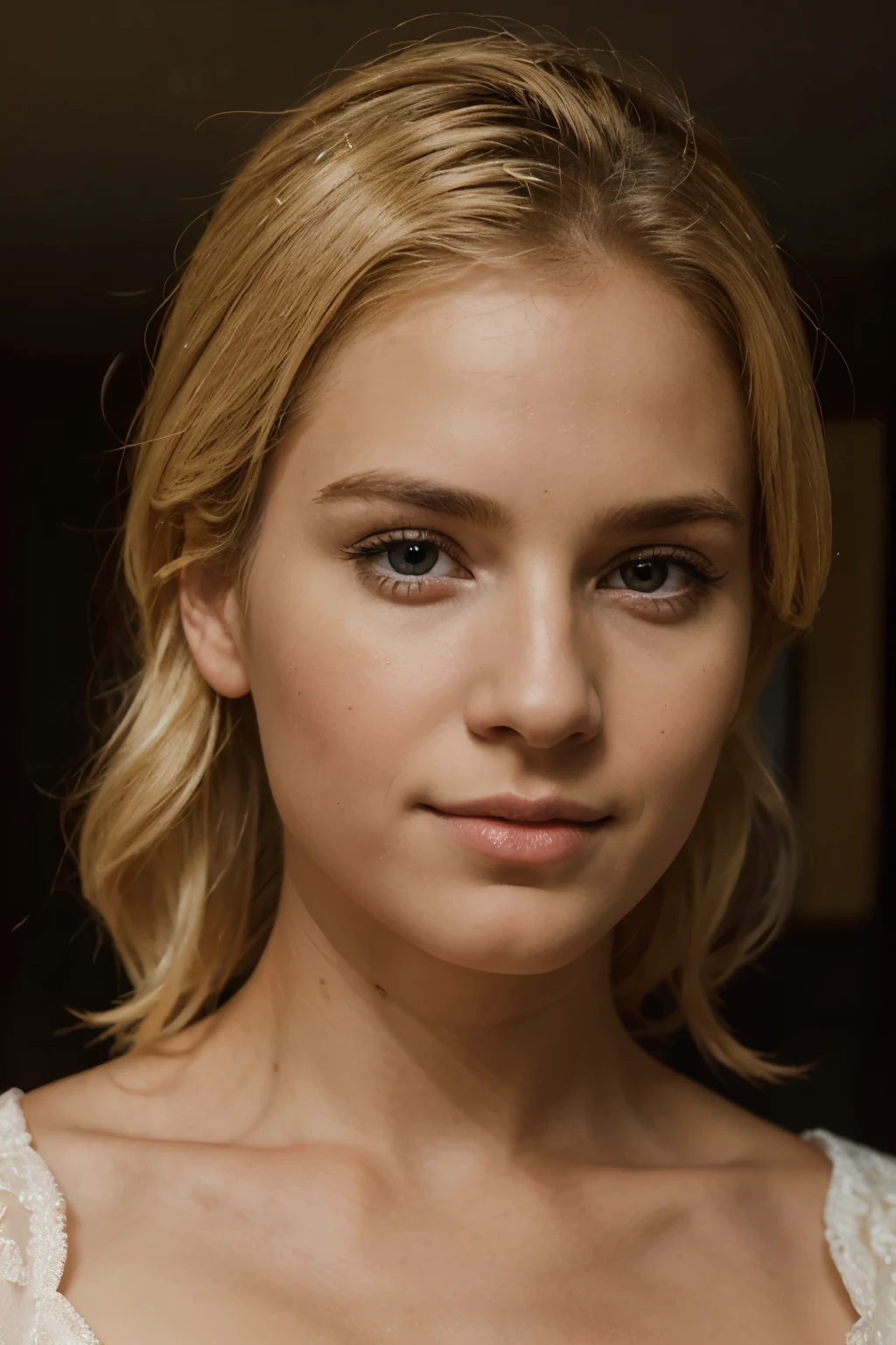 Young noble boy, look at his beautiful blonde mother potrait. 8K, realistic, Europe