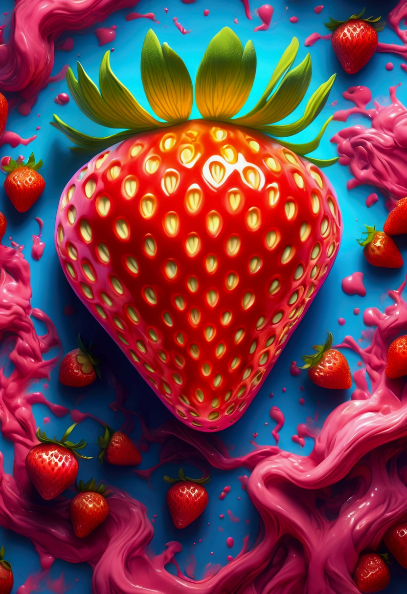 (A Strawberry), in the middle of a fog, in the style of white and gray, (by angura kei:0.5), photographic source, transfixing scenes, edible art, captivating chiaroscuro, dynamic movement, full body, (special effects:0.1), award-winning, cinematic still, emotional, vignette, dynamic, vivid, (masterpiece, best quality, photorealistic, Professional, perfect composition, very aesthetic, absurdres, ultra-detailed, intricate details:1.3)