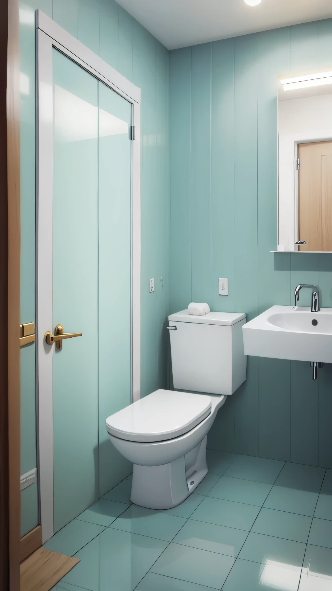 Bathroom in anime