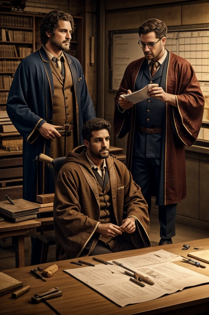 A man, let him be a teacher, that on one side has a robe and a brain, and on the other engineer tools