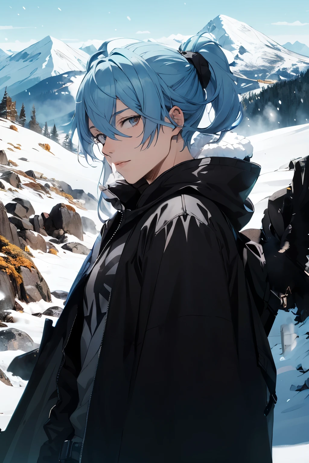 snow-capped mountain, snow zone