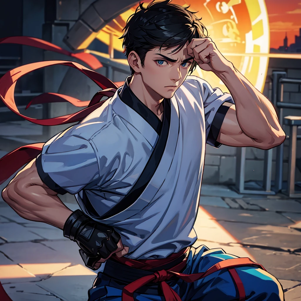 man,martial arts warrior,