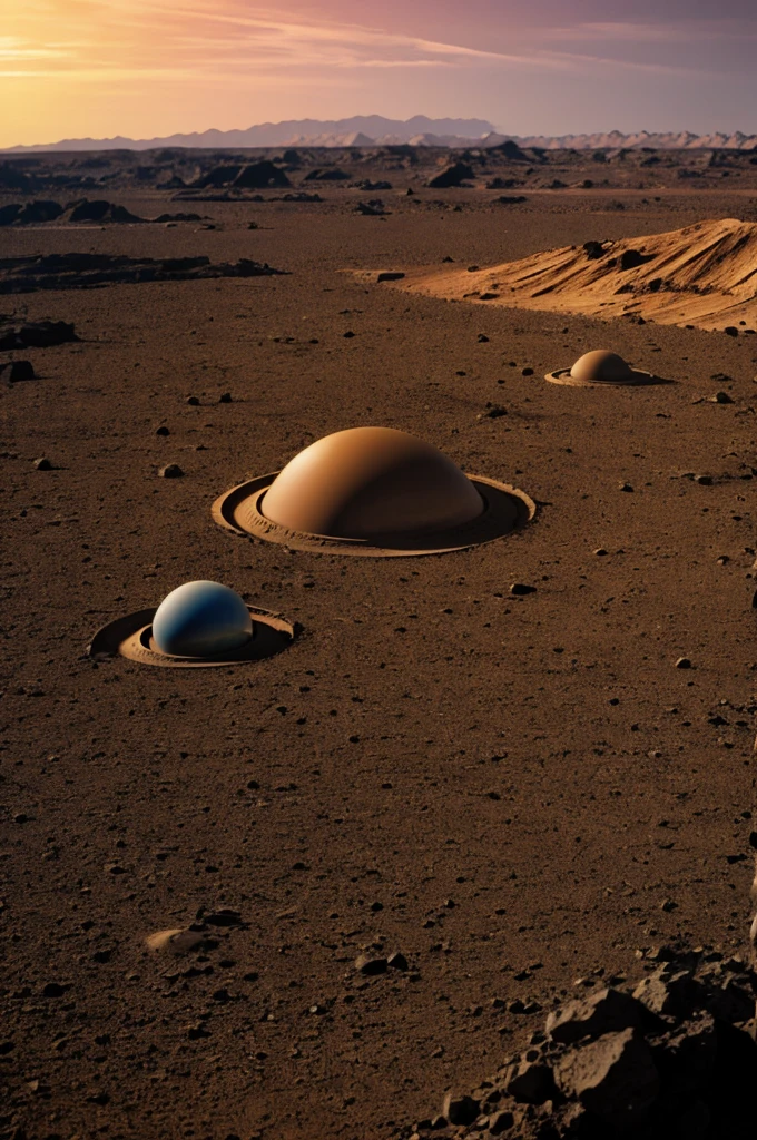 Alien planet surface picture