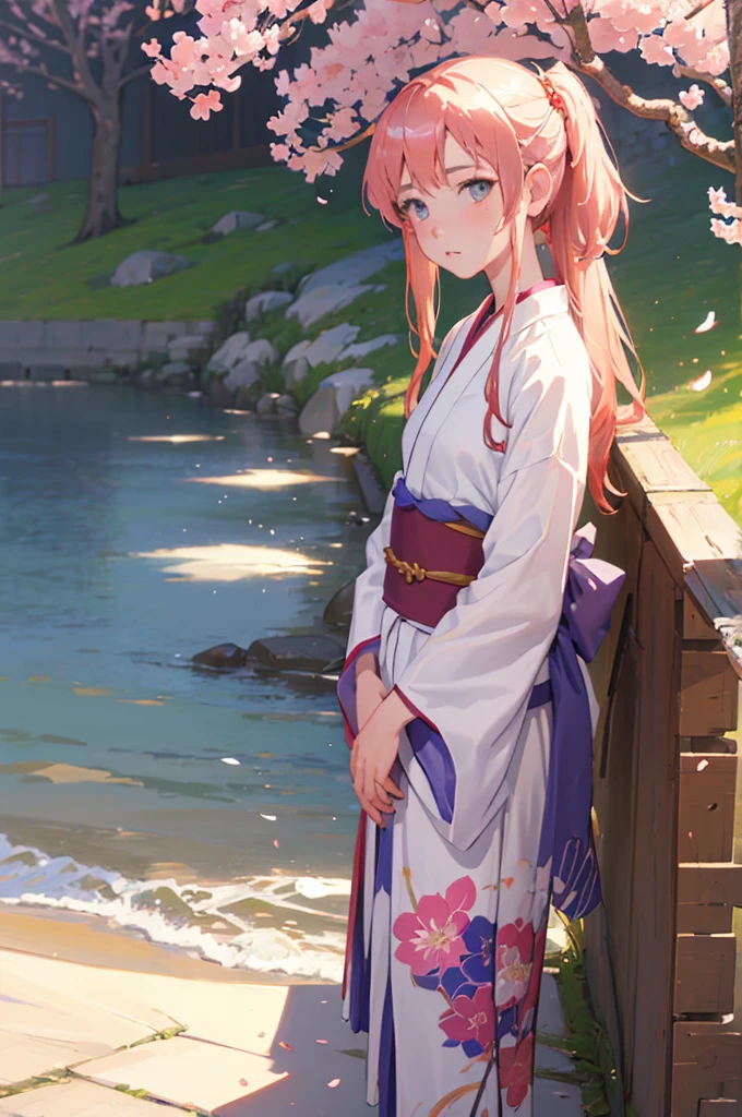 (masterpiece, Best Quality:1.3)
FireEmblemBylethF, 1 girl, Alone, by the wide, Yukata, Japan, Cherry blossoms, hair ornament