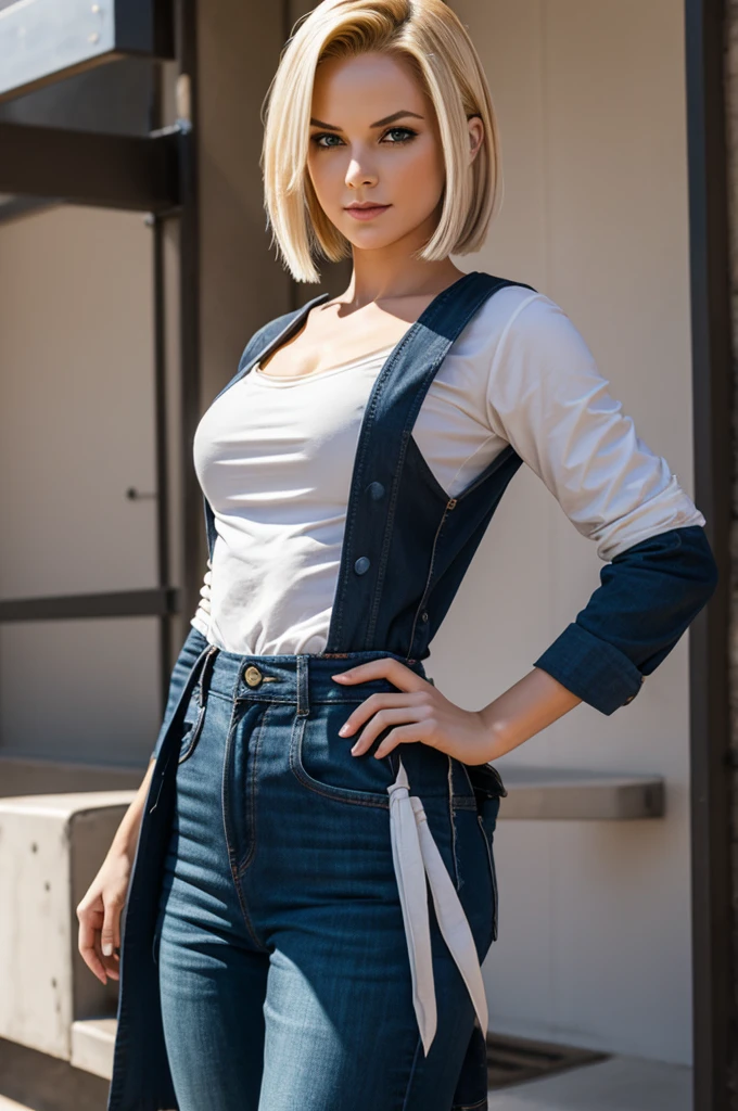 Generate a android 18 masturbandose 