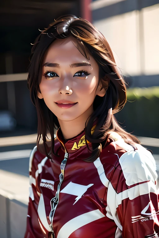 Highest quality High resolution Simple F1 Grand Prix Racecourse Companion cute girl Beautiful face Race Queen
