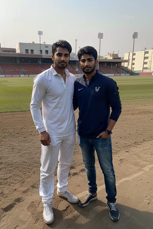 Me and m amir in ground